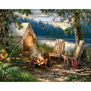 Springbok Evening at the Lake Puzzle 500pc - 1 of 3