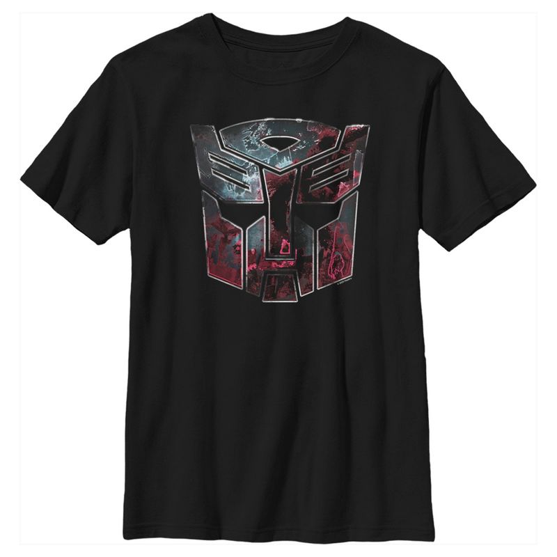 Boy's Transformers Autobot Rusted Logo T-Shirt, 1 of 6