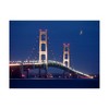 Trademark Fine Art -Monte Nagler 'Mackinaw Bridge At Night St. Ignace Mi Color' Canvas Art - 2 of 4