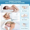 HEYCUZI Pillow King Size Set of 1 for Sleeping - Fluffy Down Alternative Microfiber and Memory Foam Fill,Breathable Hotel Pillows(Medium) - 4 of 4