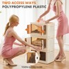 DOMETOUR Stackable Plastic Storage Bins with Lids Foldable Storage Boxes for Living Room - 4 of 4