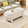 Lycvki 48 in. White Modern Storage Ottoman Bench - image 4 of 4