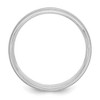 Black Bow Jewelry 6mm 14K White or Yellow Gold STD Wgt Milgrain Beveled Comfort Fit Band - 2 of 4
