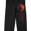 Werewolf By Night Disney+ Red Moon Men's Black Sleep Pajama Pants - 2 of 4