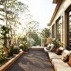 Vynxaria 36 Pieces of 12x12 Dark Gray Plastic Interlocking Tiles with Diagonal Stripes, Waterproof for Poolside, Balcony, Backyard, Patio - 3 of 4
