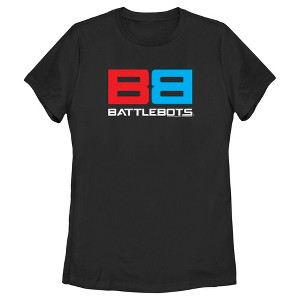 Women's Battlebots Red and Blue Logo T-Shirt - 1 of 4