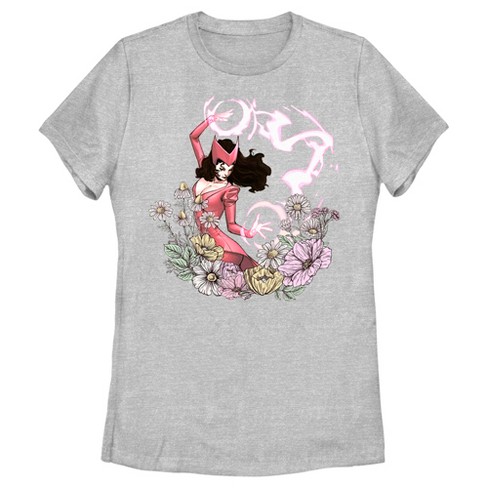 Women's Marvel Floral Scarlet Witch T-Shirt - image 1 of 4