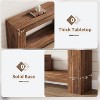 47" Farmhouse Console Table with 2-Tier Storage – Entryway, Hallway & Sofa Table, Rustic Wood Grain - 4 of 4