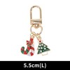 Unique Bargains Christmas Keychain Lobster Clasp Keychain Zinc Alloy 2.17" - 2 of 3