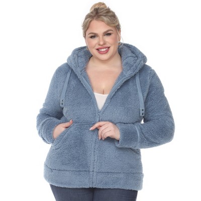 Teddy fleece best sale jacket plus size