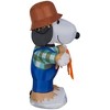 Peanuts Airblown Inflatable Snoopy as Scarecrow Peanuts, 3.5 ft Tall, White - 3 of 4