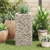 vidaXL Raised Garden Bed Raised Flower Bed Gabion Basket Galvanized Steel - 19.7" x 19.7" x 39.4" - 4 of 4