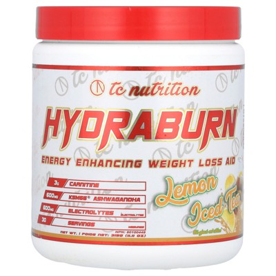TC Nutrition Hydraburn, Energy Enhancing Weight Loss Aid, Lemon Iced Tea, 11.11 oz (315 g)