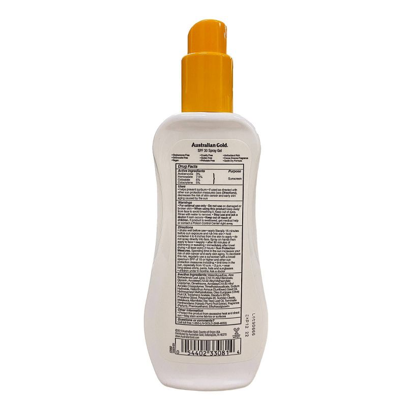Australian Gold Sunscreen Spray Gel - SPF 30 - 8 fl oz, 3 of 6