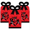 Big Dot of Happiness Karate Master - Square Favor Gift Boxes - Martial Arts Birthday Party Bow Boxes - Set of 12 - 2 of 4