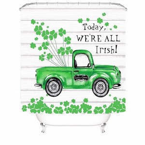Today We're All Irish Shower Curtains for Bathroom Waterproof Fabric Bath Curtain Durable Soft Stylish Bathroom Decor 72x72 Inch - 1 of 1