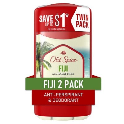 Old Spice Men's Fiji with Palm Tree Antiperspirant & Deodorant - 2.6oz/2pk