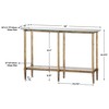 Uttermost Elenio Glass Console Table - 3 of 4