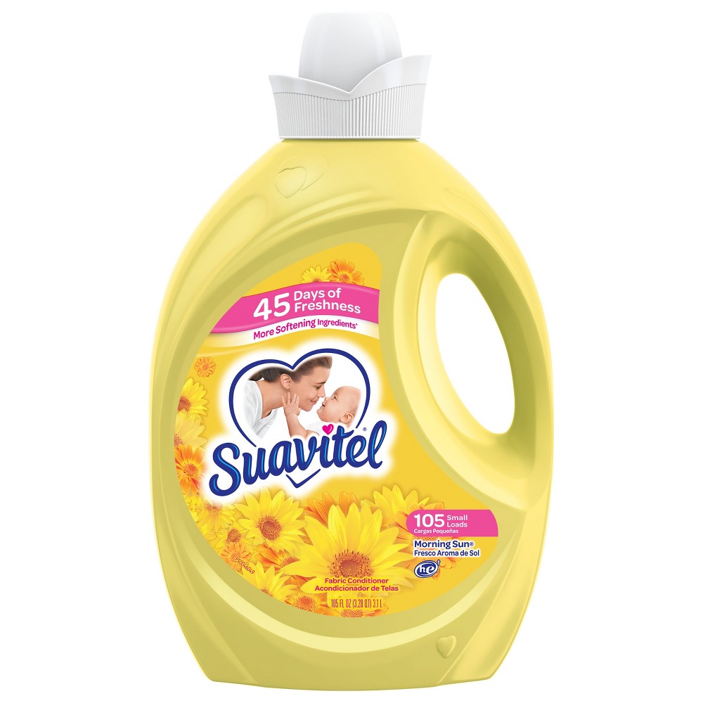 Suavitel Scented Liquid Fabric Softener and Conditioner - Morning Sun - 105 fl oz