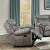 Acme Furniture 41" Zubaida Recliner Accent Chair Two Tone Gray Velvet - 2 of 4