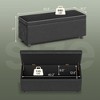 Leather Storage Ottoman Bench, Mid-Century Modern Storage Bench for Bedroom, Entryway End of Bed Bench with Stitching, Safety Hinges, Loads 680 Lb - 2 of 4