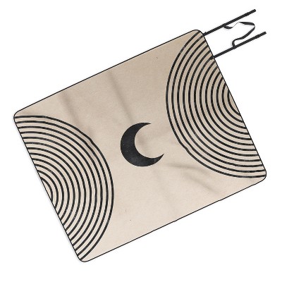 Emanuela Carratoni Moon on Mountain Picnic Blanket - Deny Designs