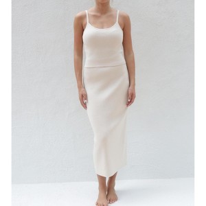 Women's Cotton Seraphina Cami in Pearl by Tomorrow Studio - 1 of 4