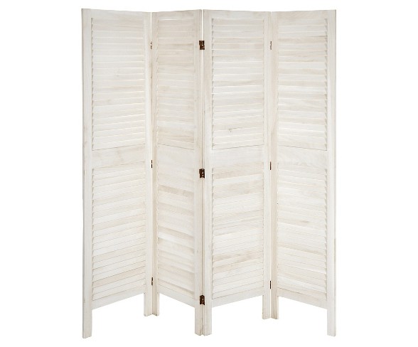 5 1 2 Ft Tall Modern Venetian Room Divider White 4 Panels Buy Online In Angola At Angola Desertcart Com Productid 136249334