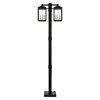 Livex Lighting Nyack 6 - Light Post Light in  Black/Brushed Nickel - 2 of 4