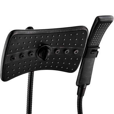 BRIGHT SHOWERS Dual Shower Head -Rain Shower Head and Handheld Shower Head with Hose
