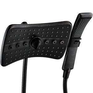 BRIGHT SHOWERS Dual Shower Head -Rain Shower Head and Handheld Shower Head with Hose - 1 of 4