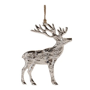 Melrose Metal Deer Ornament (Set of 12) - 1 of 3