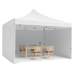 Pop Up Canopy Tent, 10 x 10 Ft Commercial Instant Shade Canopy, Easy Up Outdoor Portable Shelter for Events, Parties, Camping - 1 of 4