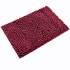Home Mart Goods 2 Piece Set Burgundy Soft Cozy Plush Chenille Bath Mat Bathroom Rug & Toilet Seat Cover - 3 of 4