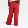 Women's Fleece Wide Leg Sweatpants - Auden™ - 2 of 3