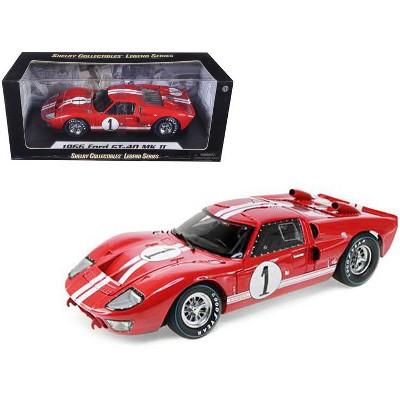 1966 Ford GT-40 MK II Le Mans #3, Red - Shelby Collectibles SC406R - 1/18  scale Diecast Car 