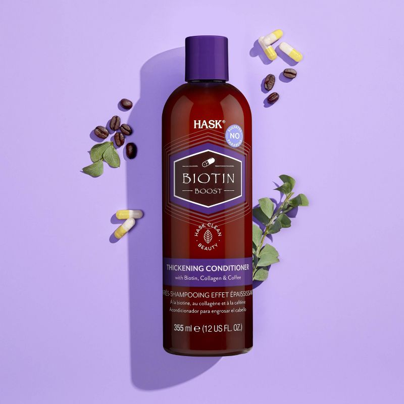 Hask Biotin Boost Thickening Conditioner with Biotin, Collagen and Coffee - 12 fl oz, 4 of 6