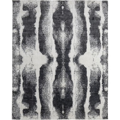 Coda Modern Abstract Black/White Area Rug