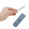 Unique Bargains Glass Multifunctional Nail File Manicure Tool with Leather Pouch 1 Set - 4 of 4
