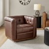 Frankie Genuine Leather Swivel Club Chair| HULALA HOME - 2 of 4