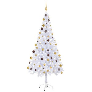 Christmas Tree White PVC Medium Christmas Tree Cone-shaped - 1 of 4