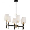 Savoy House Brody 6 - Light Chandelier in  Matte Black/Warm Brass - 3 of 4