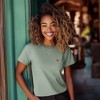 Dalix Pixel Heart Embroidered Lightweight Relaxed Jersey Tee Summer Cute Love Womens - 3 of 4