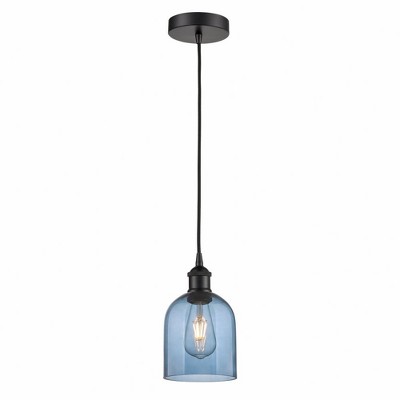 Bella - 1 Light Cord Hung Mini Pendant In Industrial Style-9.5 Inches Tall and 5.5 Inches Wide