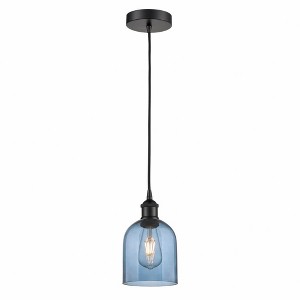 Bella - 1 Light Cord Hung Mini Pendant In Industrial Style-9.5 Inches Tall and 5.5 Inches Wide - 1 of 1