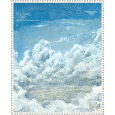 Michael Willett's Cloud Bank II Scenic White Floater Frame Canvas Art