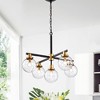 27.2" x 27.2" x 54.7" 5-Light Carson Carrington McKinnon Chandelier Black - Warehouse Of Tiffany - 2 of 2
