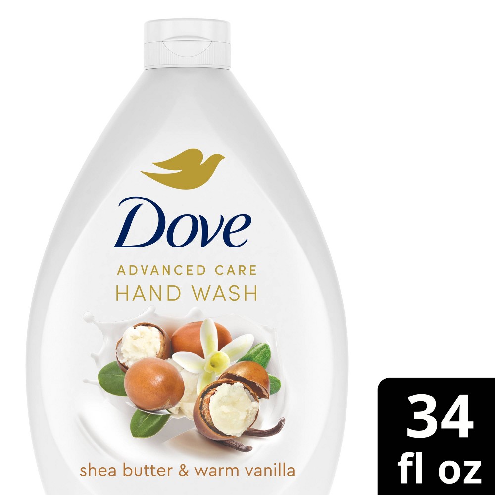 Photos - Soap / Hand Sanitiser Dove Beauty Hand Wash Refill - Shea Butter - Shea & Vanilla Scent - 34 fl