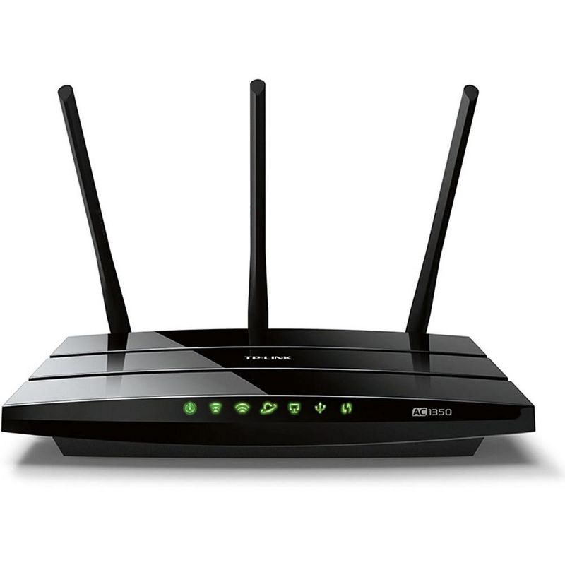 TP-Link AC1350 Wireless Dual Band WiFi Router Archer C59 Black Manufacturer Refurbished, 2 of 4