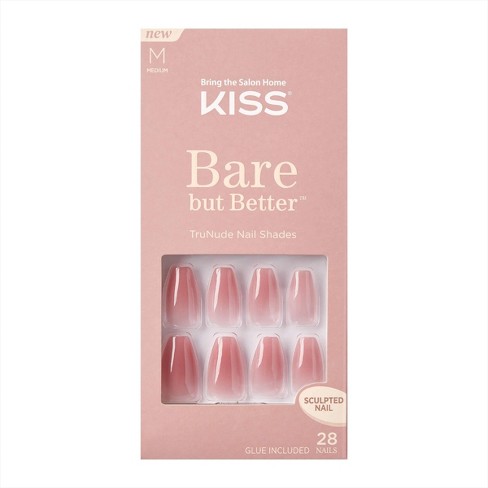 Kiss Bare But Better Fake Nails - Pink - 28ct : Target